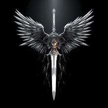 Woman Angel With Sword Art Free Stock Photo Public Domain Pictures