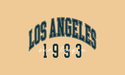 Vector typography in varsity vintage style. 