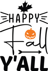 Wall Mural - happy fall y'all