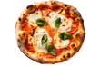 © ITrWorks - italian pizza margherita with mozzarella cheese and basil leaves, personal or mini size