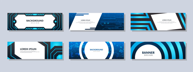 Wall Mural - Abstract banner design. Vector shaped background. Modern Graphic Template Banner pattern for social media and web sites.