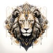 Design a mesmerizing lion portrait