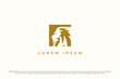 logo lion frame rectangle silhouette head animal wildlife jungle africa