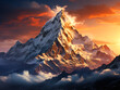 Himalaya mountains Nepal Generative AI..