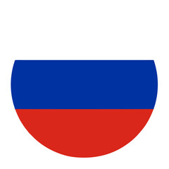 Wall Mural - russia flag circle transparent png. russian flag round. vector illustration