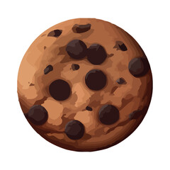 Wall Mural - Gourmet chocolate cookie icon