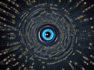 Un ojo de tecnología de datos