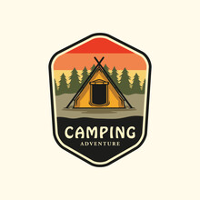 Camping Vintage Badge Logo