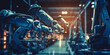 © MUS_GRAPHIC - Smart industry robot arms for digital factory production technology