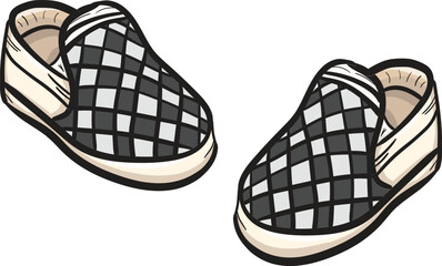 Vans checkered children's shoes