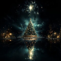 a magical beautiful christmas tree.