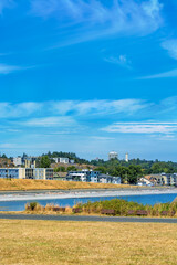 Wall Mural - Victoria city residential settlement on the edge of Vancouver island