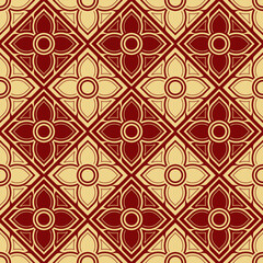 Sticker - Abstract line thai geometric pattern