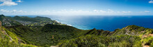 Panoramic View Of Koko Crater And The Pacific Ocean