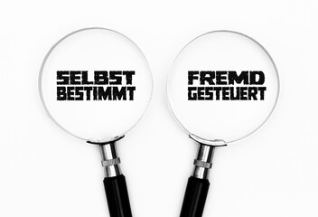 Canvas Print - Selbstbestimmt oder Fremdgesteuert