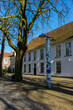 Netherlands, Delft, Museum Prinsenhof Delft, blue china light tower