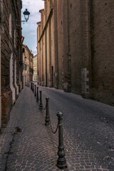 Wall Mural - Historic downtown's view of Osimo city in Marche region, Italy