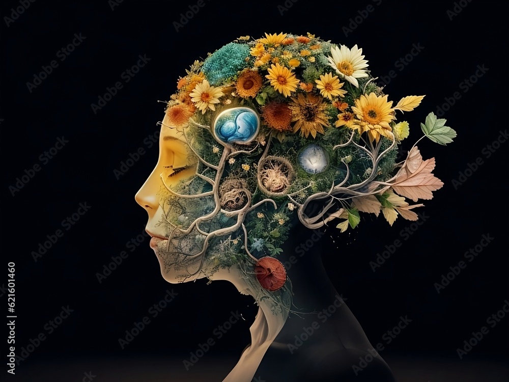 Explore the complexities of mental health in a conceptual image that ...