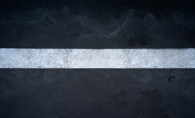 Wall Mural - concrete or asphalt with white line, road marking, grunge background texture