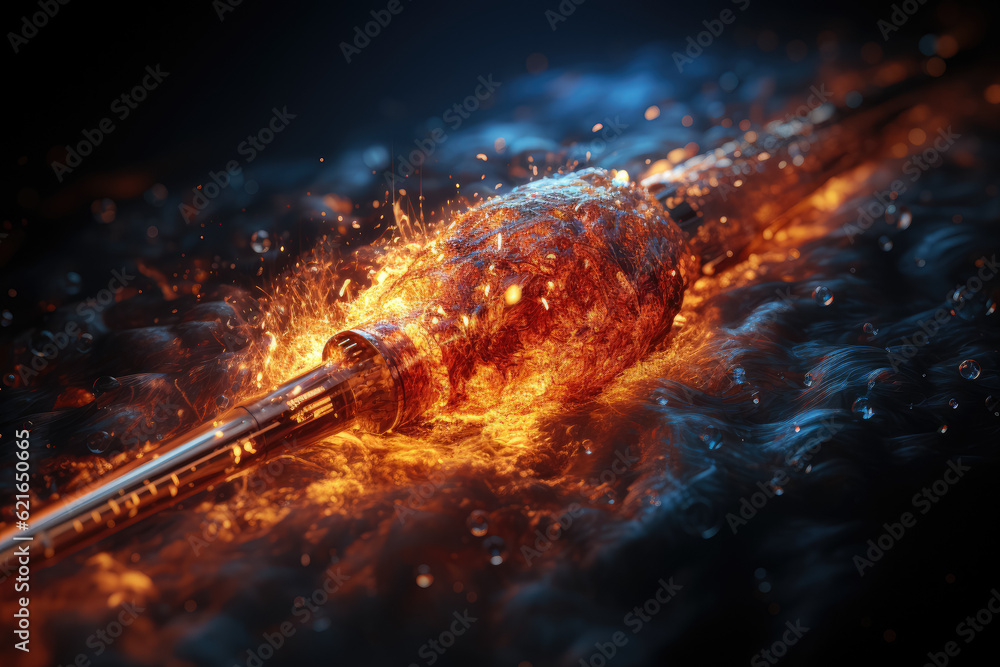 Earth experiencing extreme high temperatures, depicted with a ...