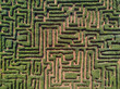 A maze from top down view 