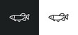 pike outline icon in white and black colors. pike flat vector icon from animals collection for web, mobile apps and ui.