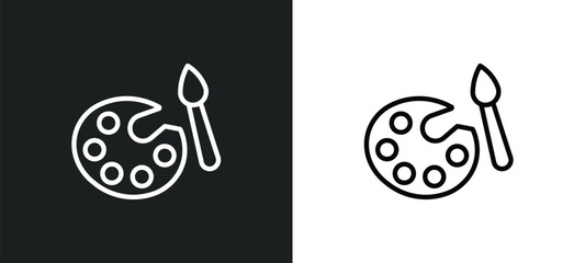 Canvas Print - coloring outline icon in white and black colors. coloring flat vector icon from activity and hobbies collection for web, mobile apps and ui.