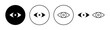 © Lunaraa - Eye icon set for web and mobile app. Eye sign and symbol. Look and Vision icon.