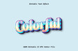 © Example Graphic - Colorful Editable Text Effect Emboss Cartoon Gradient Style
