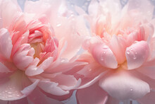 Beautiful Pink Peony Abstract Background. Soft Focus