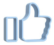 © piyaphat - Like icon. Like button. 3D illustration.