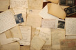 old letters, handwritings, vintage postcards, ephemera