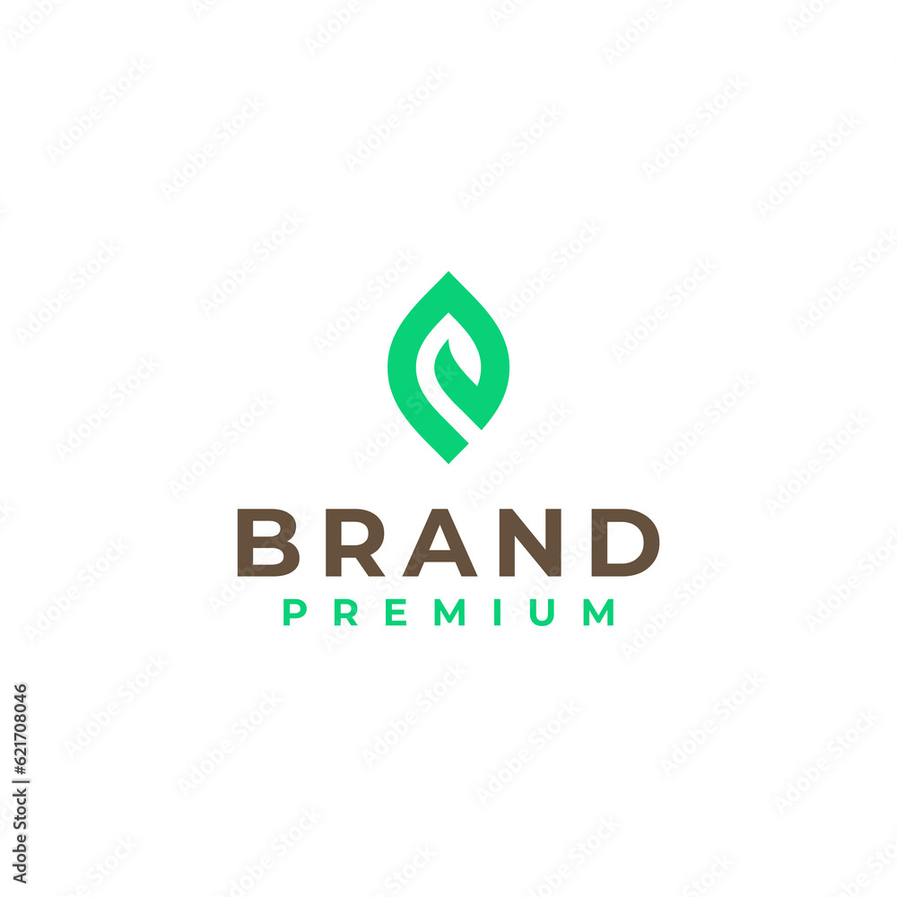 initial letter e leaf nature logo design Stock Vector | Adobe Stock