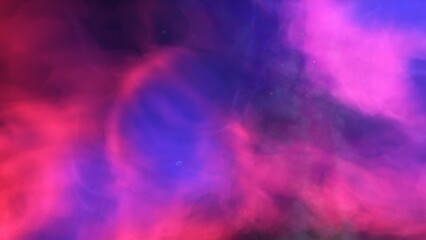 nebula gas cloud in deep outer space, science fiction illustration, colorful space background with stars 3d render
