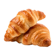 Croissant Isolated On Transparent Background Cutout