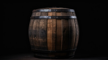 Darkened Reverie: The Enthralling Barrel on a Black Stage