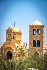 Qasr el Yahud, Bethany by the Jordan. river jordan, baptism, faith, israel, middle east, border to jordan, orthodox monastery