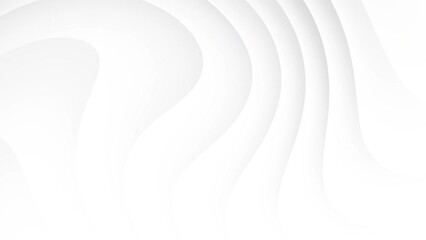White curve waves abstract motion background. Seamless looping animation
