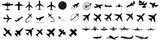 Fototapeta  - Aircraft icon vector set. airplane illustration sign  collection. plane symbol or logo.