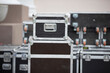© Светлана Лазаренко - Case boxes for musical equipment. Professional stage equipment is packed in special boxes.