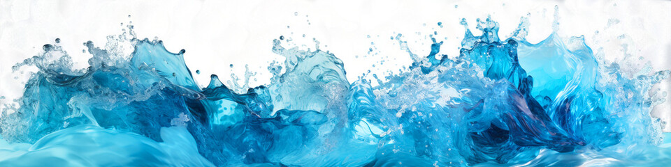 Poster - water splash on transparent background isolated png.Generated with AI