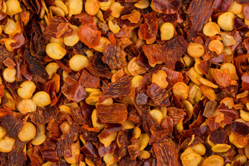 Wall Mural - Pile of a crushed red pepper