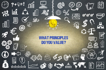 Wall Mural - What principles do you value?