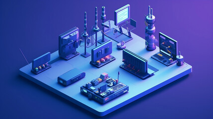 Modems and Routers Creative Illustration