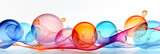 Fototapeta Mapy - Bunte Seifenblasen als Hintergrund. Generiert mit KI