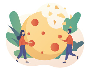 Wall Mural - we use cookies policy concept. confidential information. protection of personal information cookie. 
