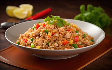 Sticker - egg fried rice and vegetables