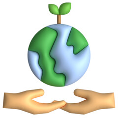 Wall Mural - conservation 3D style icon
