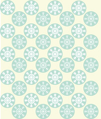 Wall Mural - snowflake cyristals vector pattern, new year snowflakes