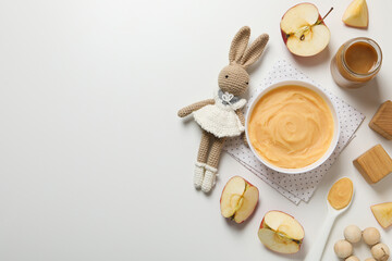Wall Mural - Concept of baby food and baby nutrition